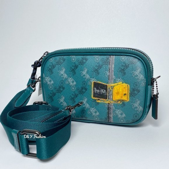 Coach Bags Coach Crossbody Bag Pouch With Horse And Carriage Print